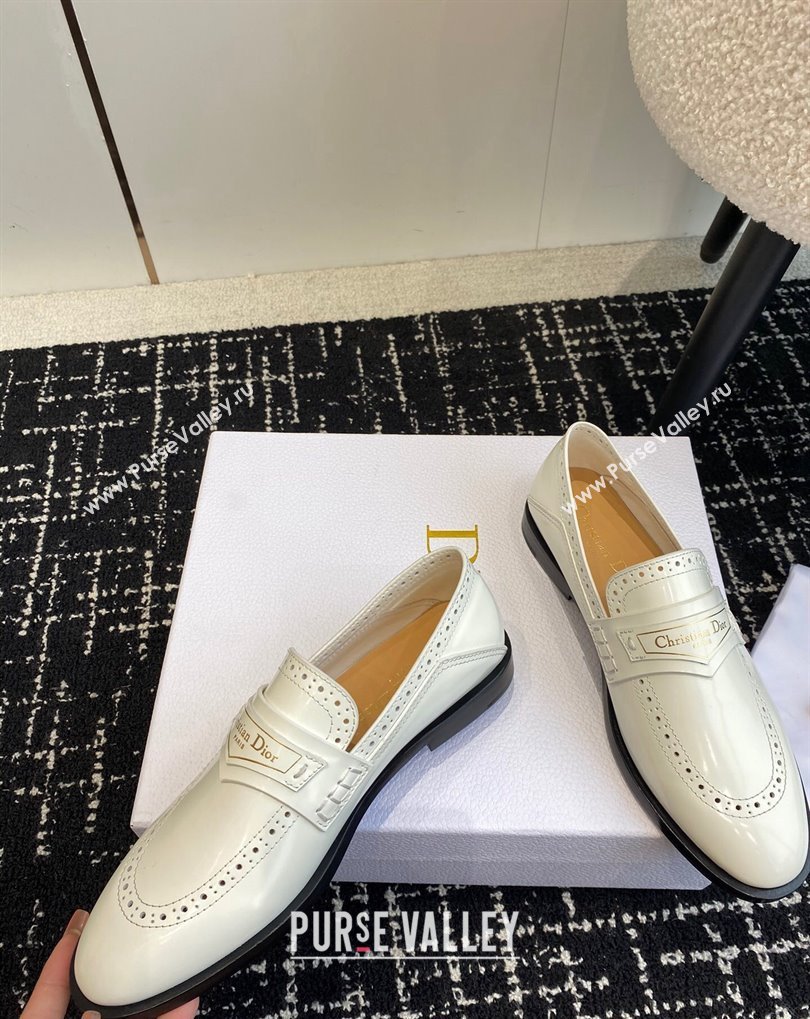 Dior Boy Loafers in White Calfskin 2024 (jincheng-24032824)