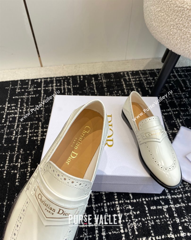 Dior Boy Loafers in White Calfskin 2024 (jincheng-24032824)