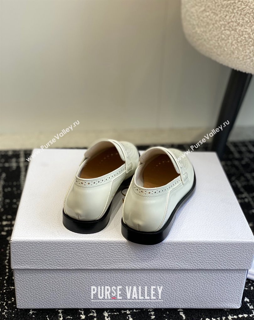 Dior Boy Loafers in White Calfskin 2024 (jincheng-24032824)