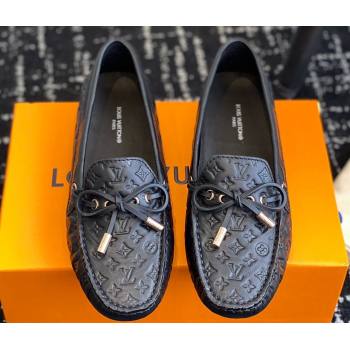 Louis Vuitton Gloria Flat Loafers in Leather Black (jincheng-24032705)
