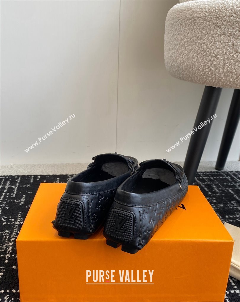 Louis Vuitton Gloria Flat Loafers in Leather Black (jincheng-24032705)