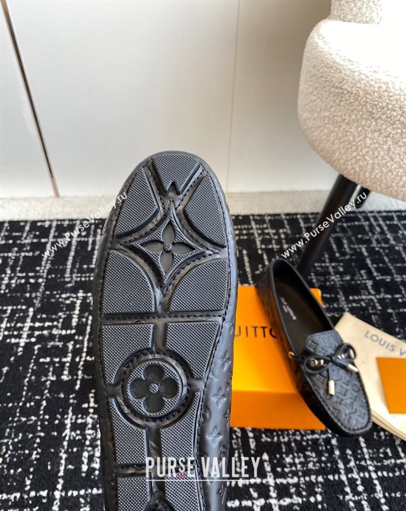 Louis Vuitton Gloria Flat Loafers in Leather Black (jincheng-24032705)
