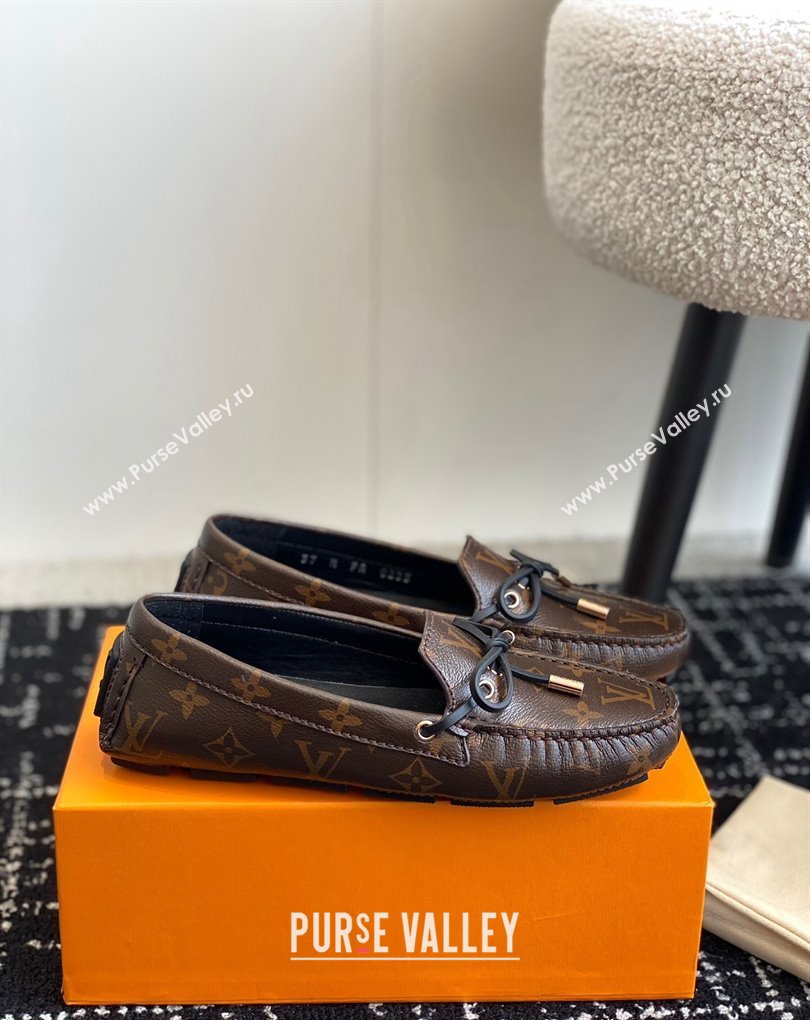Louis Vuitton Gloria Flat Loafers in Monogram Canvas (jincheng-24032707)