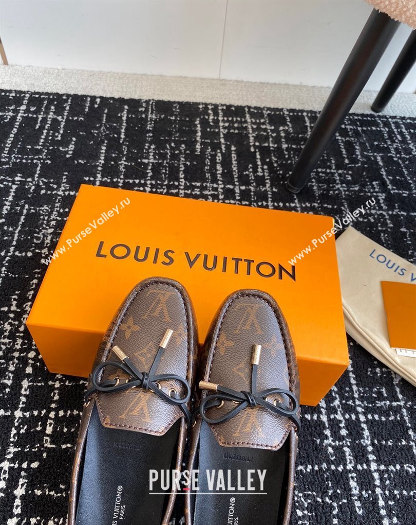 Louis Vuitton Gloria Flat Loafers in Monogram Canvas (jincheng-24032707)