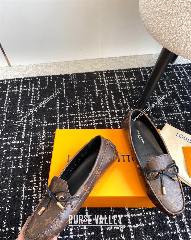 Louis Vuitton Gloria Flat Loafers in Monogram Canvas (jincheng-24032707)