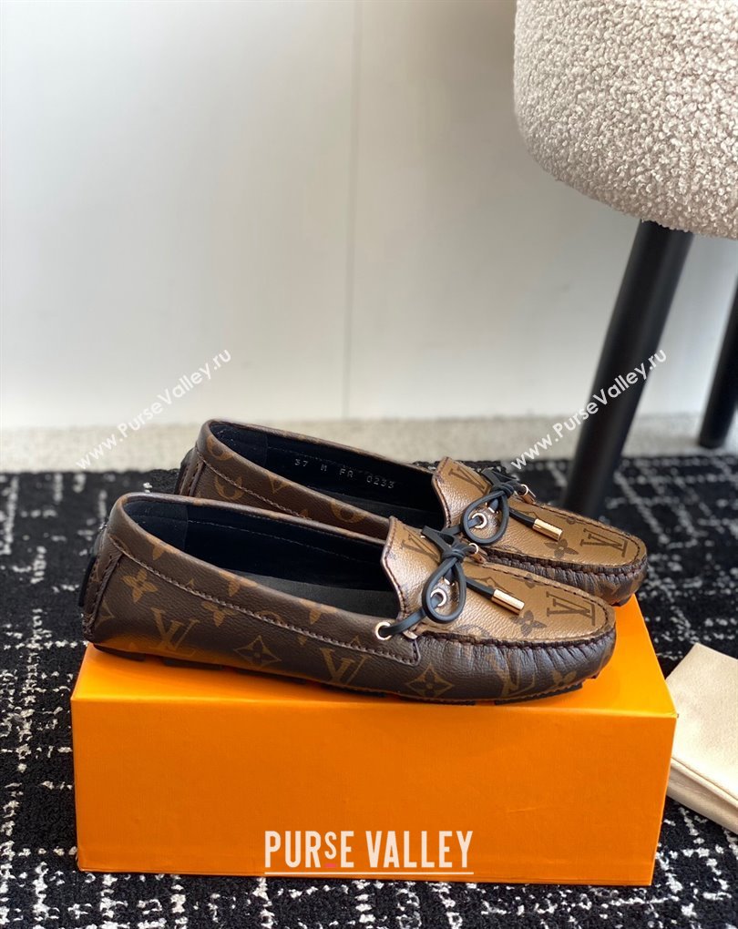 Louis Vuitton Gloria Flat Loafers in Monogram Reverse Canvas (jincheng-24032708)