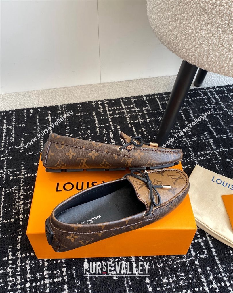 Louis Vuitton Gloria Flat Loafers in Monogram Reverse Canvas (jincheng-24032708)