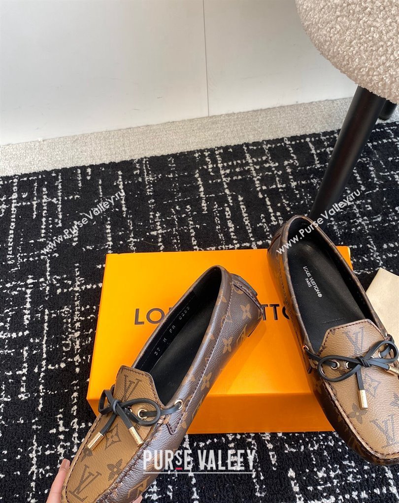 Louis Vuitton Gloria Flat Loafers in Monogram Reverse Canvas (jincheng-24032708)