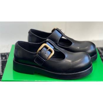 Bottega Veneta Helium Brushed leather Mary-Jane Black 2024 (jincheng-24032709)