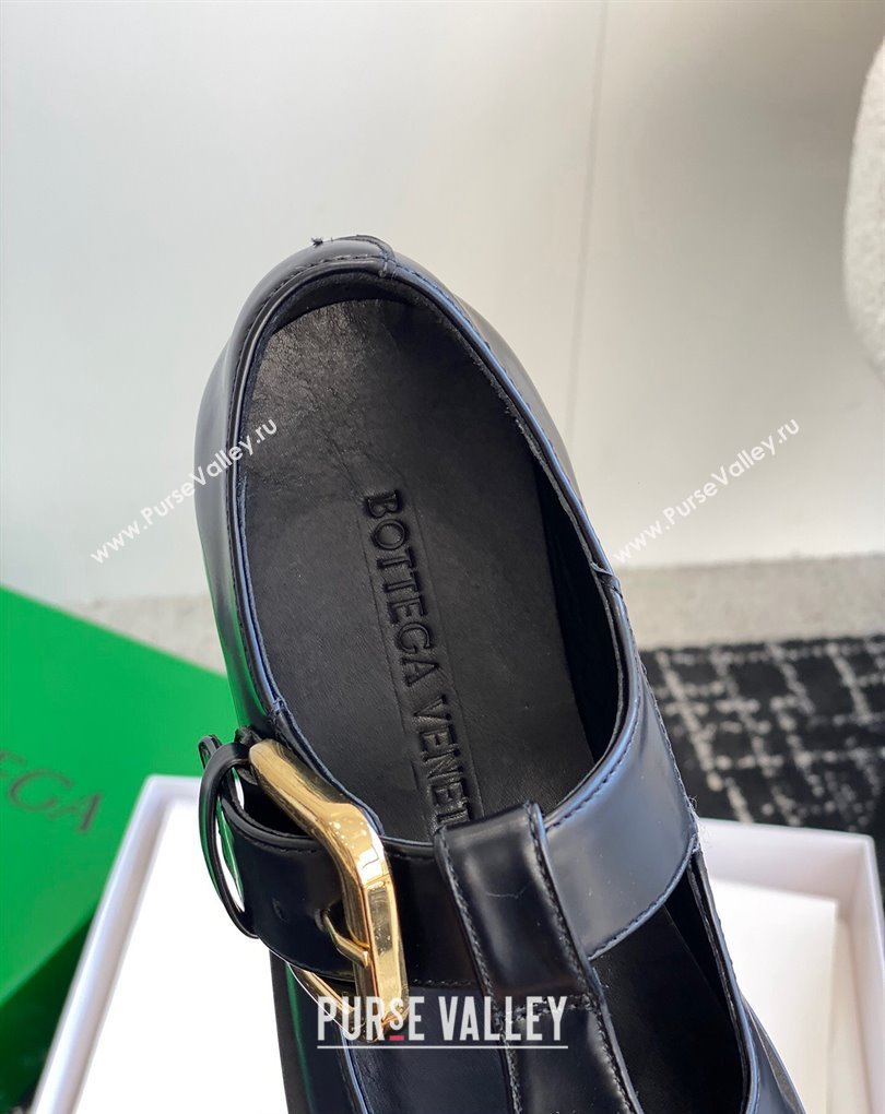 Bottega Veneta Helium Brushed leather Mary-Jane Black 2024 (jincheng-24032709)