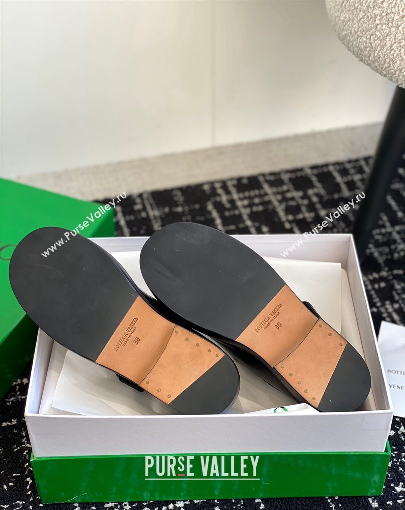 Bottega Veneta Helium Brushed leather Mary-Jane Black 2024 (jincheng-24032709)