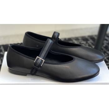 The Row Boheme MJ mary jane shoe in Leather Black 2024 (jincheng-24032804)