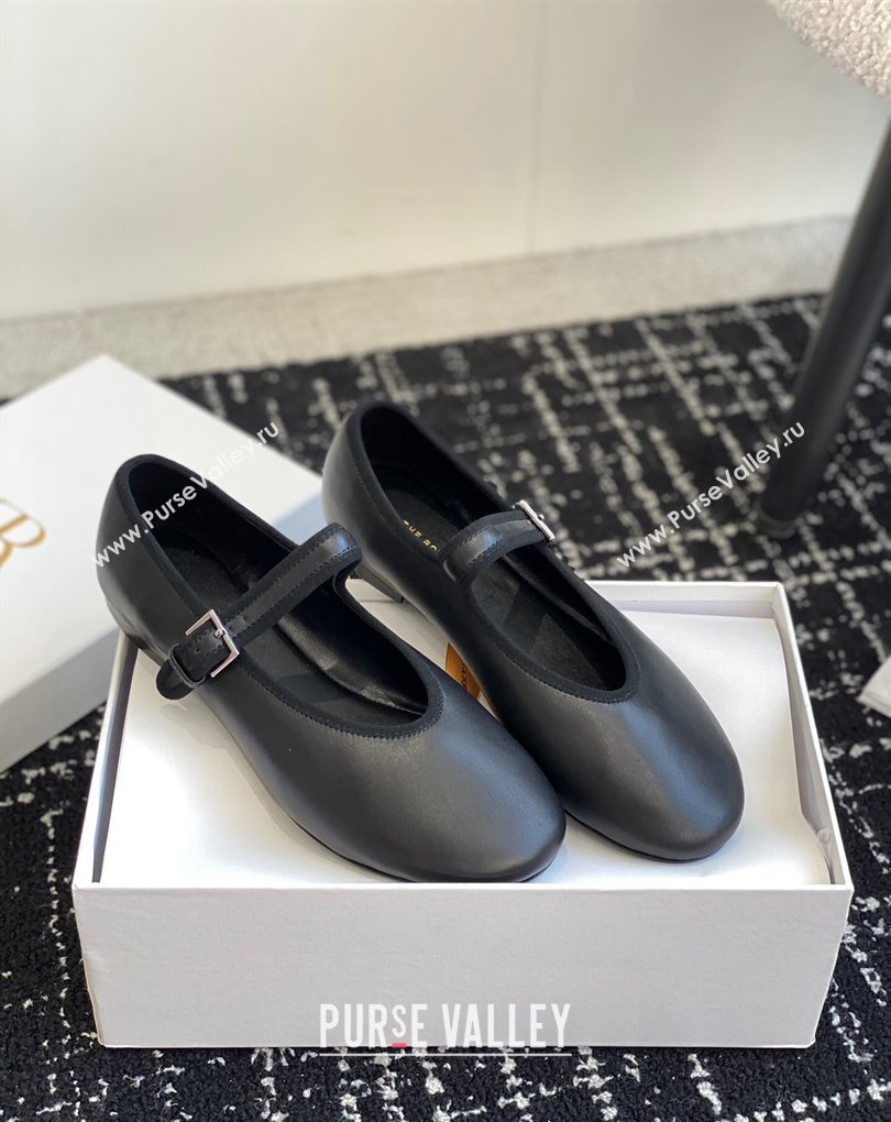 The Row Boheme MJ mary jane shoe in Leather Black 2024 (jincheng-24032804)
