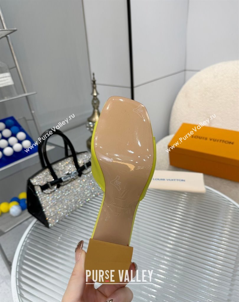 Louis Vuitton Calf leather LV Capri Heel Mules Gold 2024 (modeng-24033025)