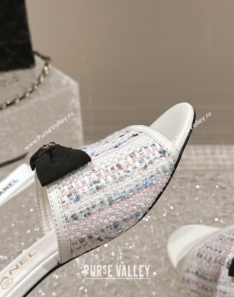 Chanel Tweed Grosgrain Heel Mules with Bow G45691 01 2024 (modeng-24040125)