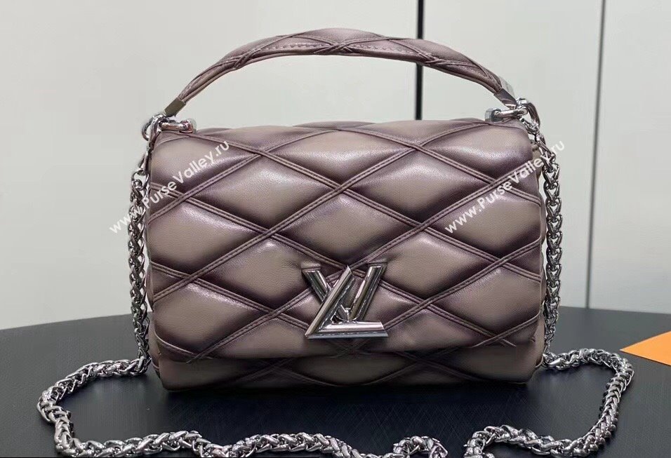 Louis Vuitton Lamb leather GO-14 MM Bag M23045 Taupe 2024 (kiki-24040109)
