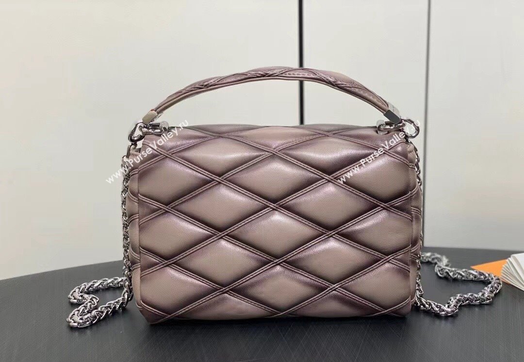 Louis Vuitton Lamb leather GO-14 MM Bag M23045 Taupe 2024 (kiki-24040109)