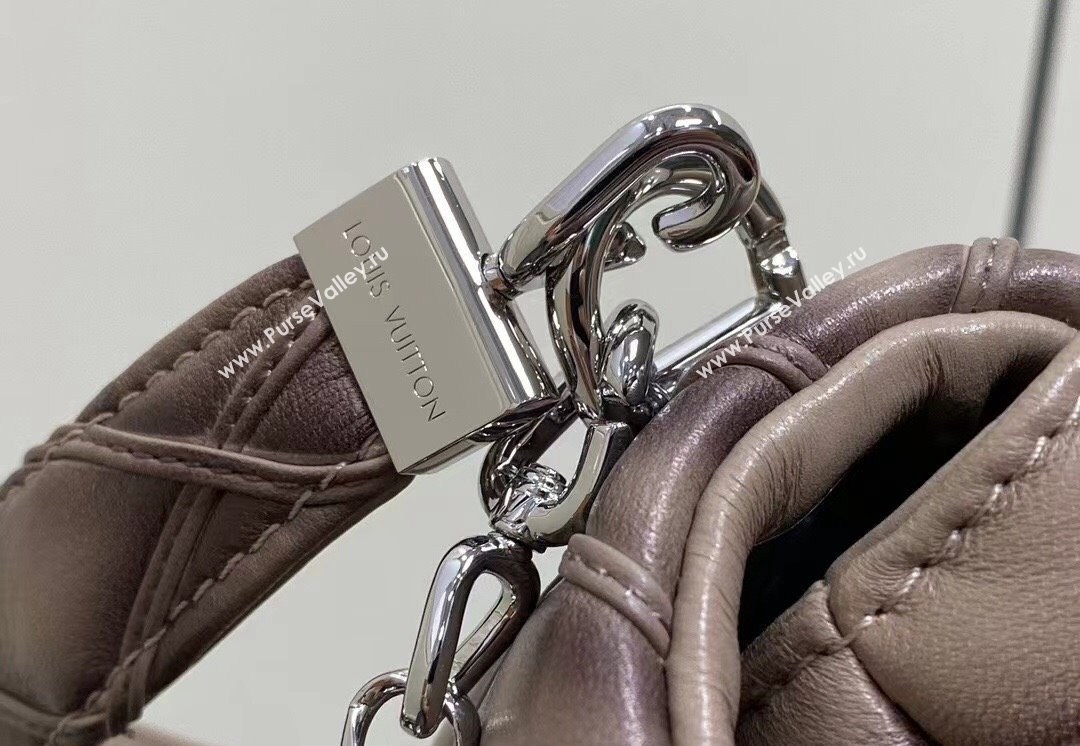 Louis Vuitton Lamb leather GO-14 MM Bag M23045 Taupe 2024 (kiki-24040109)