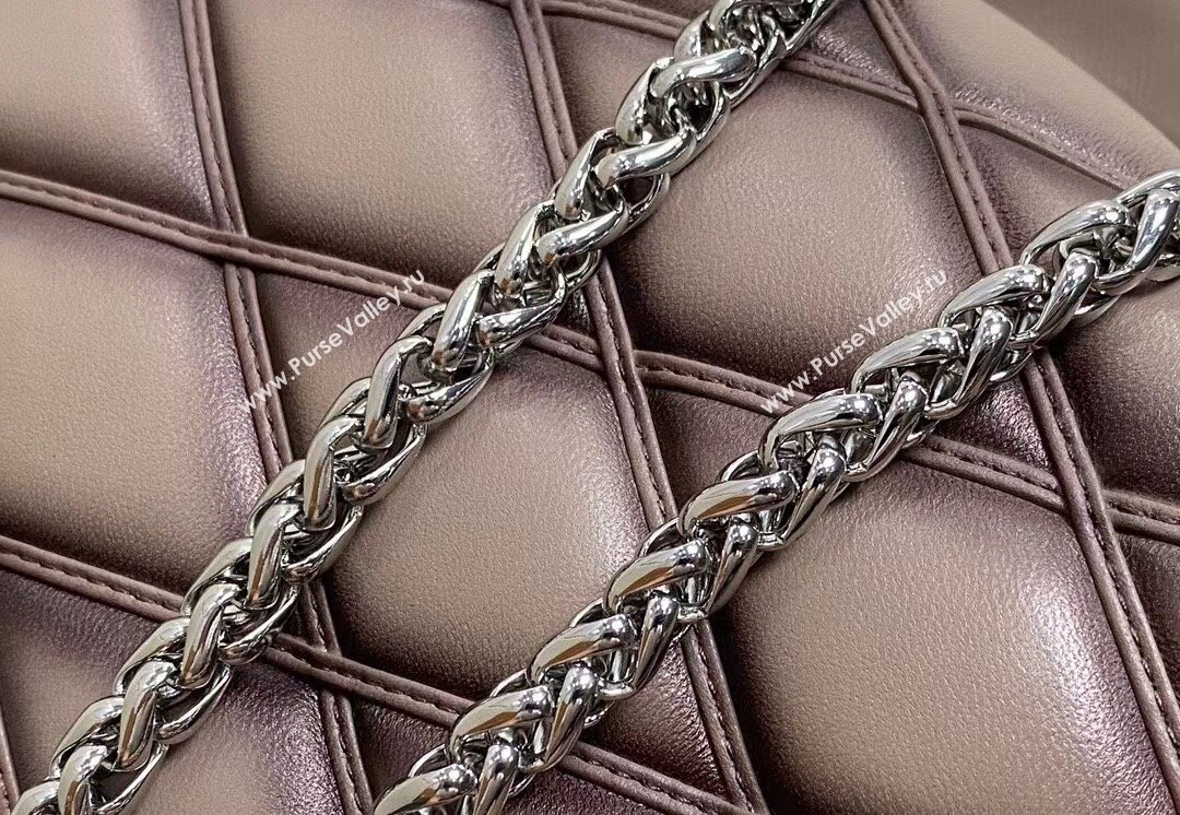 Louis Vuitton Lamb leather GO-14 MM Bag M23045 Taupe 2024 (kiki-24040109)