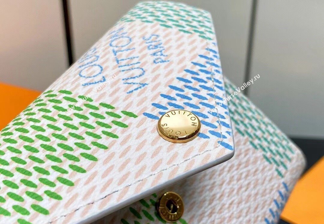 Louis Vuitton Damier Giant canvas Victorine Wallet N40750 Pistachio Green 2024 (kiki-24040120)