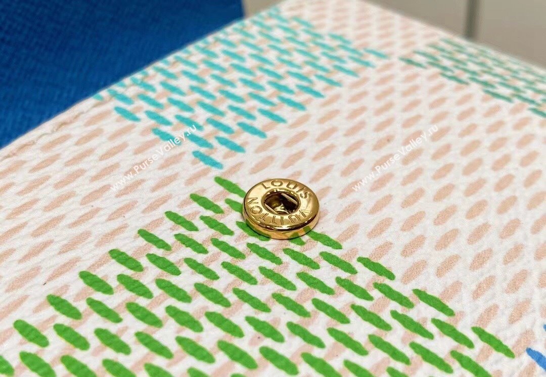 Louis Vuitton Damier Giant canvas Victorine Wallet N40750 Pistachio Green 2024 (kiki-24040120)