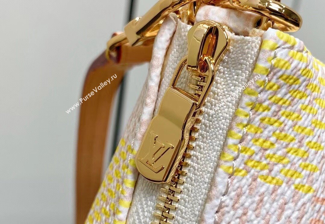 Louis Vuitton Damier Giant canvas Pochette Accessoires Bag N40642 Peach Pink 2024 (kiki-24040113)