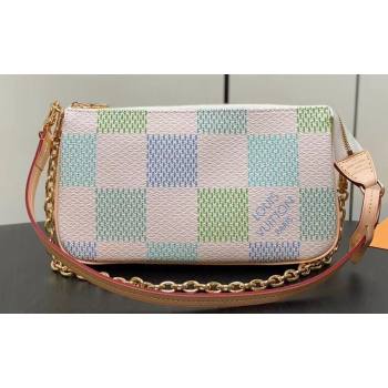 Louis Vuitton Damier Giant canvas Pochette Accessoires Bag N40642 Pistachio Green 2024 (kiki-24040114)