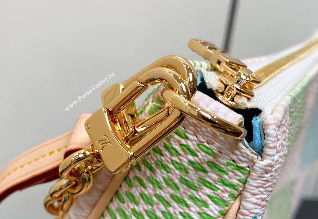 Louis Vuitton Damier Giant canvas Pochette Accessoires Bag N40642 Pistachio Green 2024 (kiki-24040114)