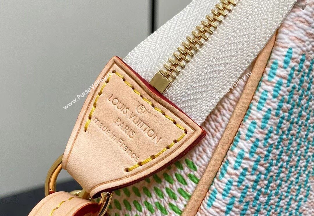 Louis Vuitton Damier Giant canvas Pochette Accessoires Bag N40642 Pistachio Green 2024 (kiki-24040114)