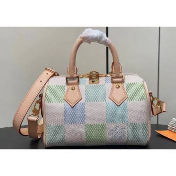 Louis Vuitton Damier Giant canvas Speedy Bandoulière 20 Bag N40515 Pistachio Green 2024 (kiki-24040111)