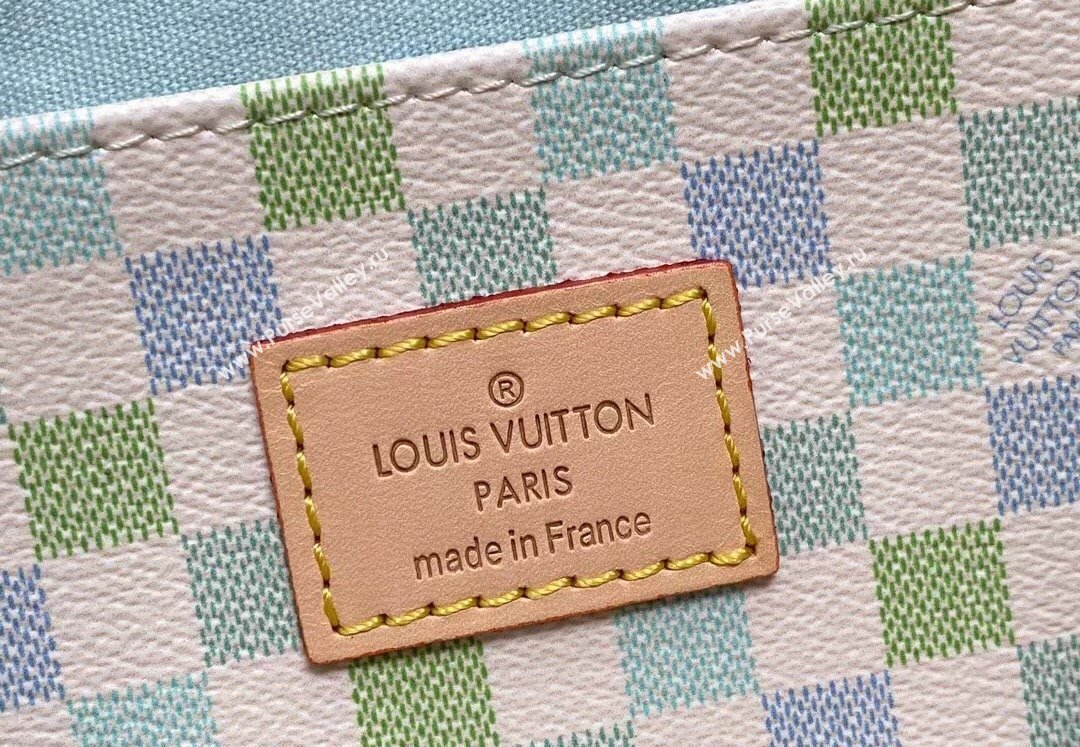 Louis Vuitton Damier Giant canvas Speedy Bandoulière 20 Bag N40515 Pistachio Green 2024 (kiki-24040111)