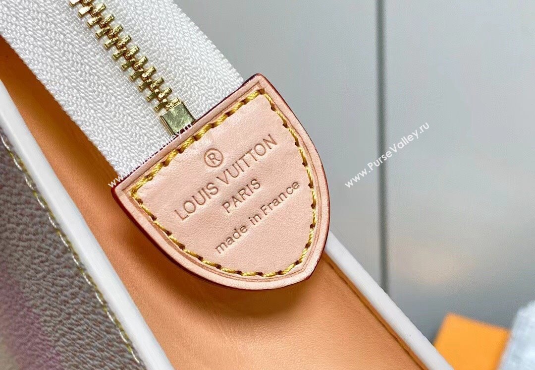 Louis Vuitton Damier Giant canvas Toilet Pouch Bag N40740 Peach Pink 2024 (kiki-24040115)