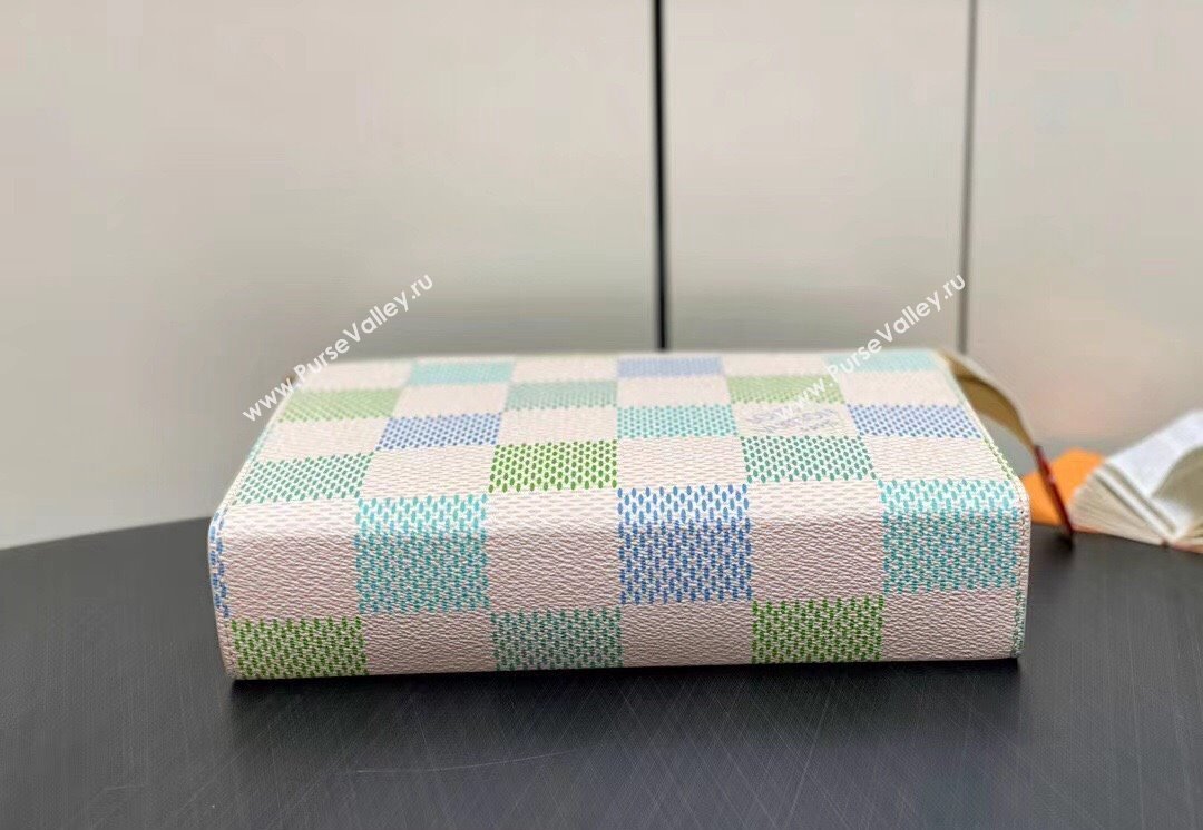 Louis Vuitton Damier Giant canvas Toilet Pouch Bag N40740 Pistachio Green 2024 (kiki-24040116)