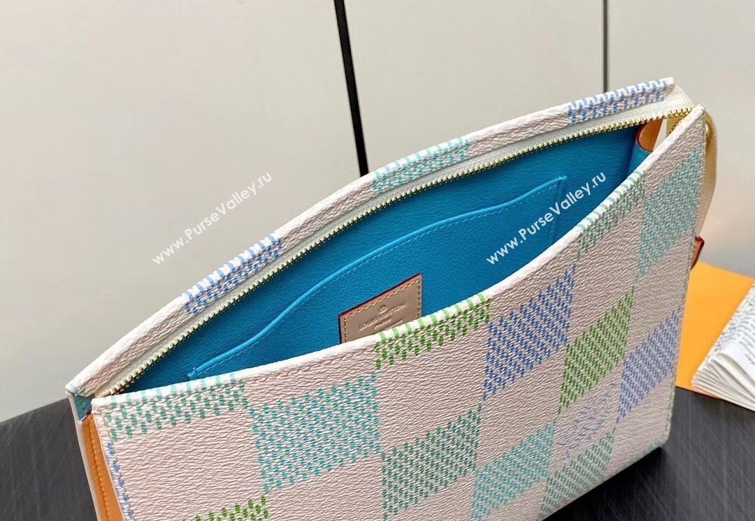 Louis Vuitton Damier Giant canvas Toilet Pouch Bag N40740 Pistachio Green 2024 (kiki-24040116)