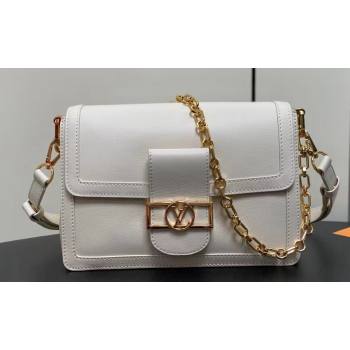 Louis Vuitton Dauphine Soft MM Bag M25050 White 2024 (kiki-24040135)