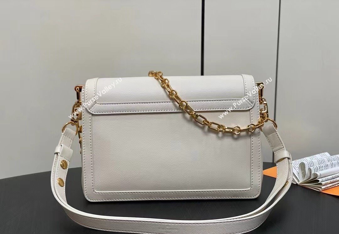 Louis Vuitton Dauphine Soft MM Bag M25050 White 2024 (kiki-24040135)
