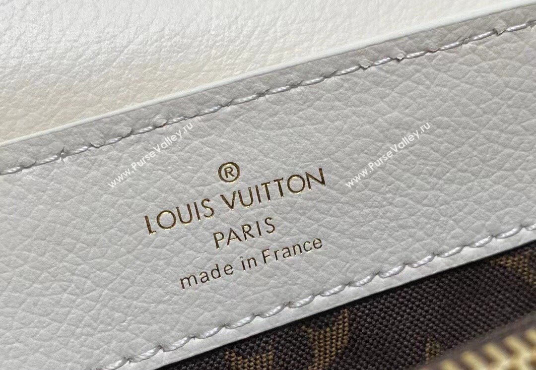 Louis Vuitton Dauphine Soft MM Bag M25050 White 2024 (kiki-24040135)
