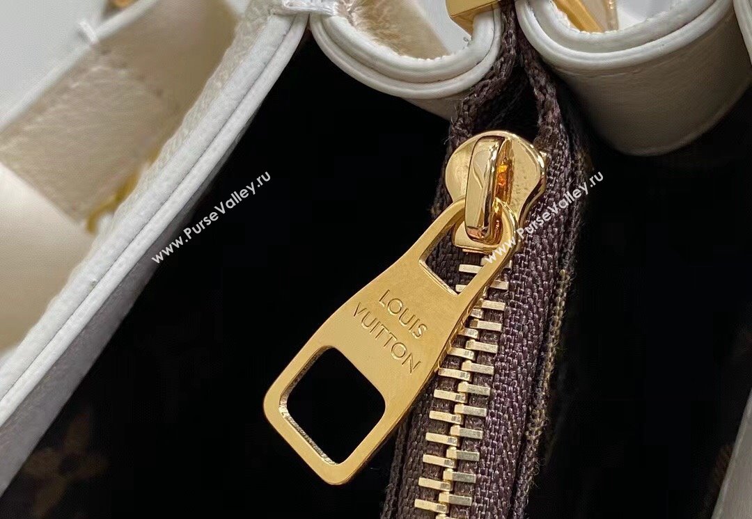 Louis Vuitton Dauphine Soft MM Bag M25050 White 2024 (kiki-24040135)