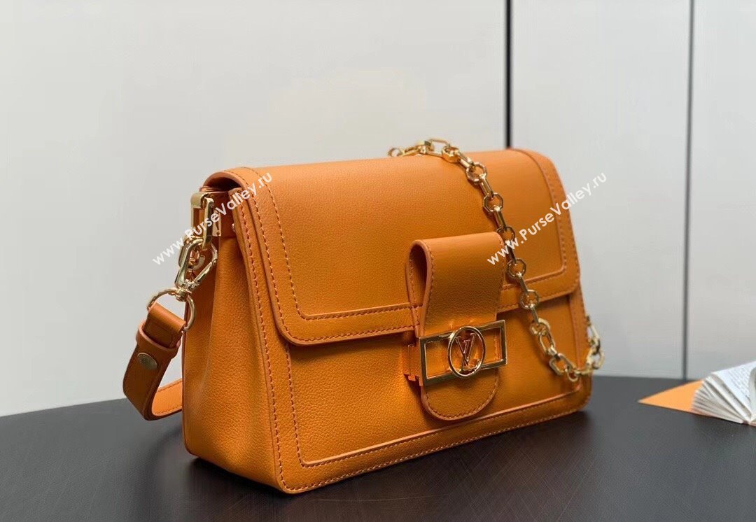 Louis Vuitton Dauphine Soft MM Bag M25048 Orange 2024 (kiki-24040136)