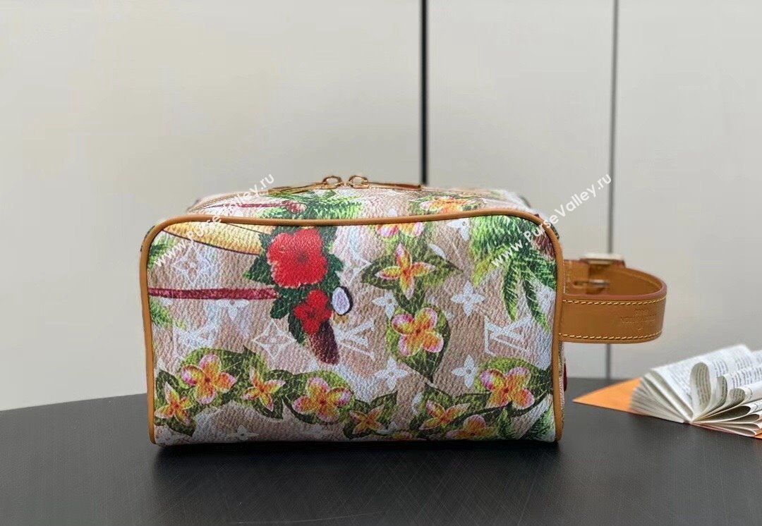 Louis Vuitton Locker Dopp Kit Bag Floral Print 2024 (kiki-24040148)