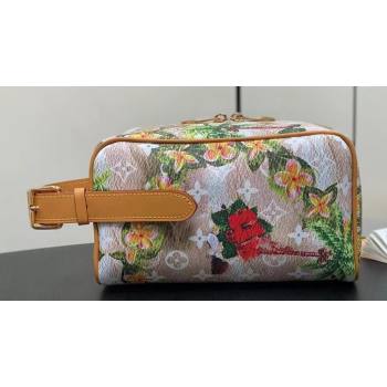 Louis Vuitton Locker Dopp Kit Bag Floral Print 2024 (kiki-24040148)