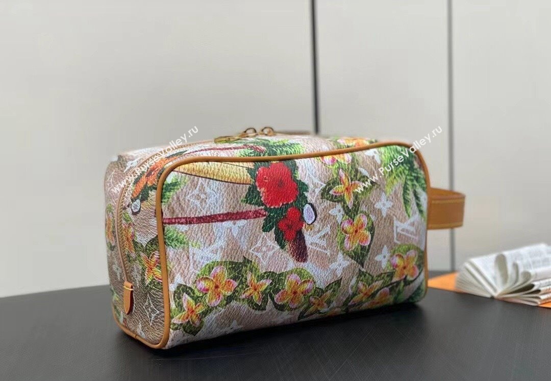 Louis Vuitton Locker Dopp Kit Bag Floral Print 2024 (kiki-24040148)