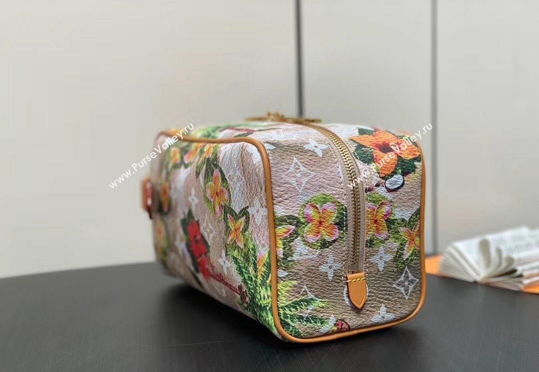 Louis Vuitton Locker Dopp Kit Bag Floral Print 2024 (kiki-24040148)