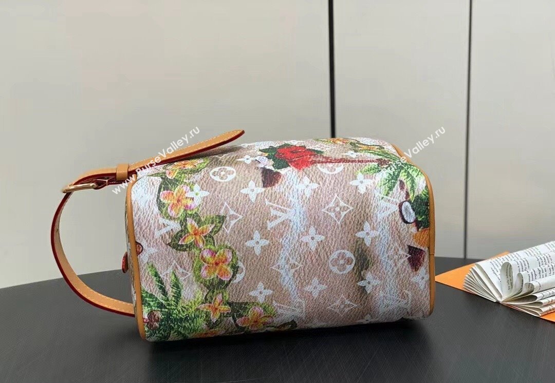 Louis Vuitton Locker Dopp Kit Bag Floral Print 2024 (kiki-24040148)