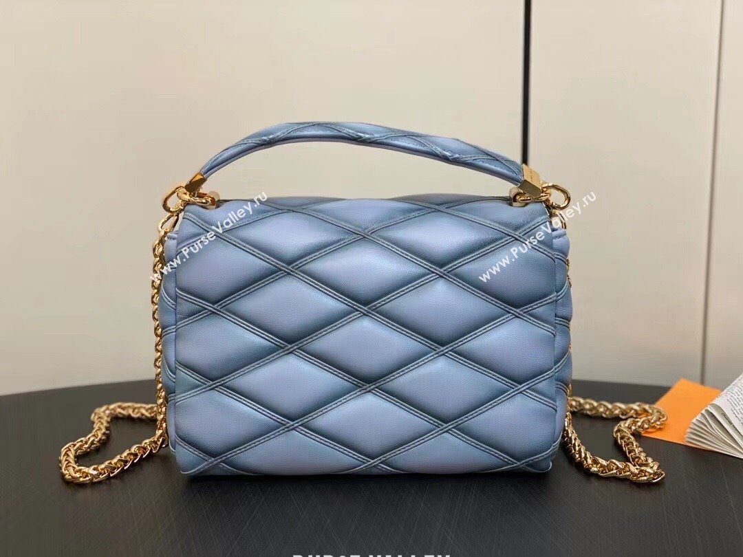 Louis Vuitton Lamb leather GO-14 MM Bag M24186 Ecume Gray 2024 (kiki-24040106)