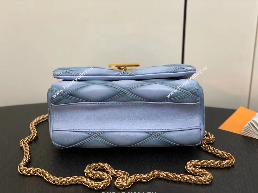 Louis Vuitton Lamb leather GO-14 MM Bag M24186 Ecume Gray 2024 (kiki-24040106)