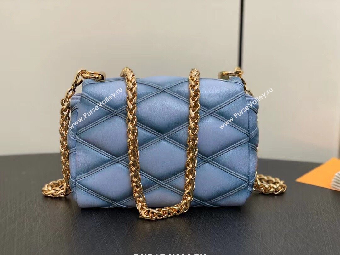 Louis Vuitton Lamb leather Pico GO-14 Bag M83071 Ecume Gray 2024 (kiki-24040105)