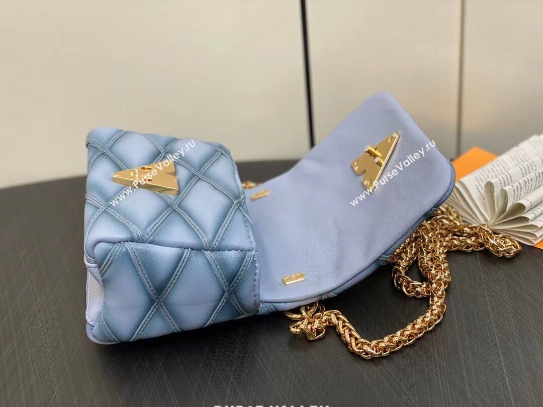 Louis Vuitton Lamb leather Pico GO-14 Bag M83071 Ecume Gray 2024 (kiki-24040105)