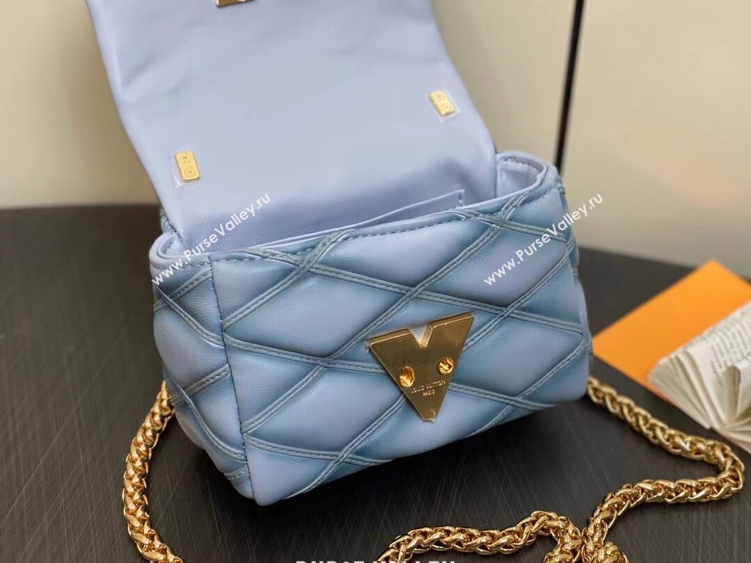 Louis Vuitton Lamb leather Pico GO-14 Bag M83071 Ecume Gray 2024 (kiki-24040105)