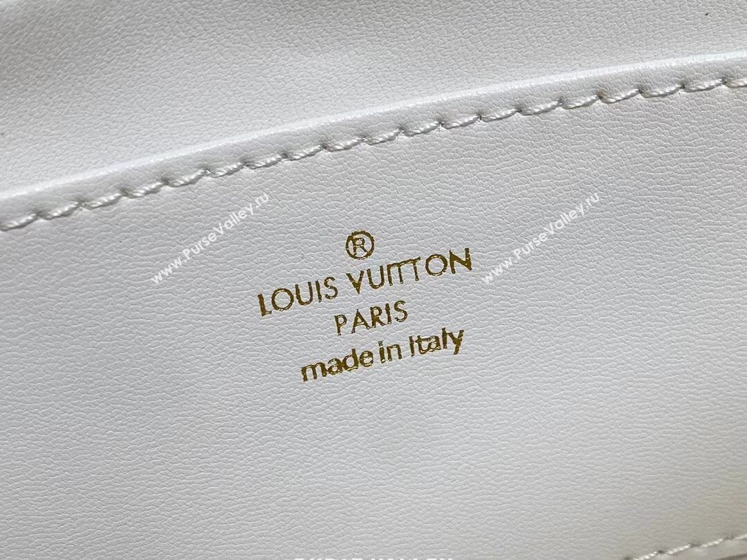 Louis Vuitton Lamb leather GO-14 MM Bag M25060 Crème Beige / Chestnut Brown 2024 (kiki-24040108)